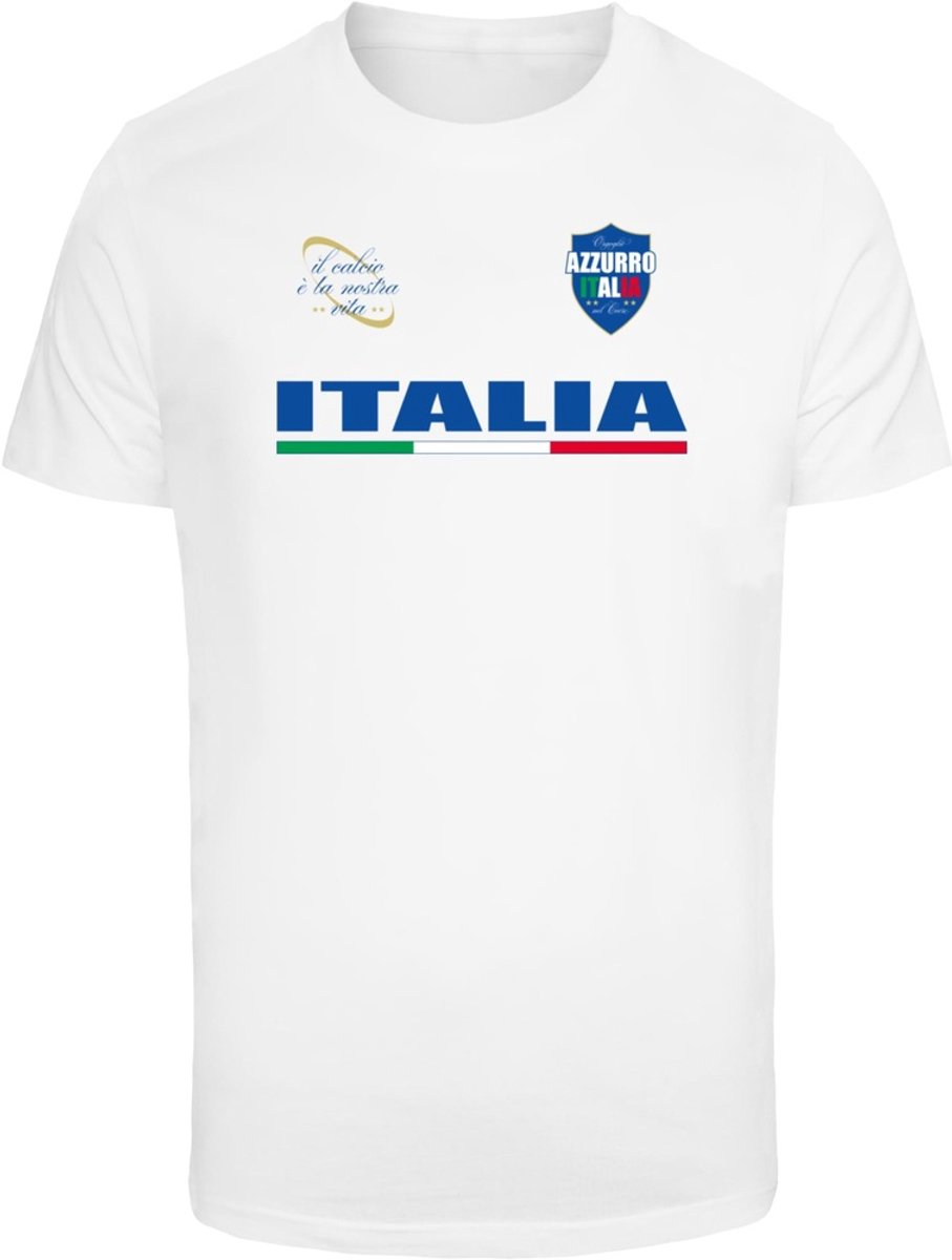 Mister Tee T-Shirt Italia Trikot Tee -M Wit