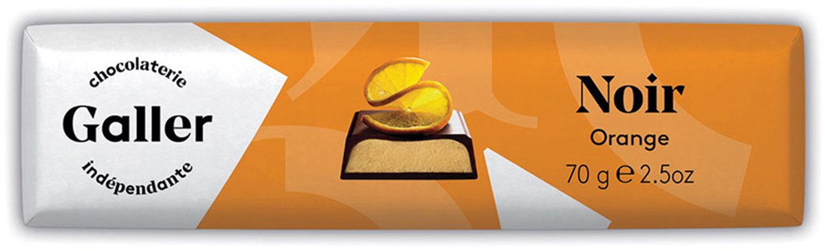Chocoladereep Galler Dark Orange, 70 g