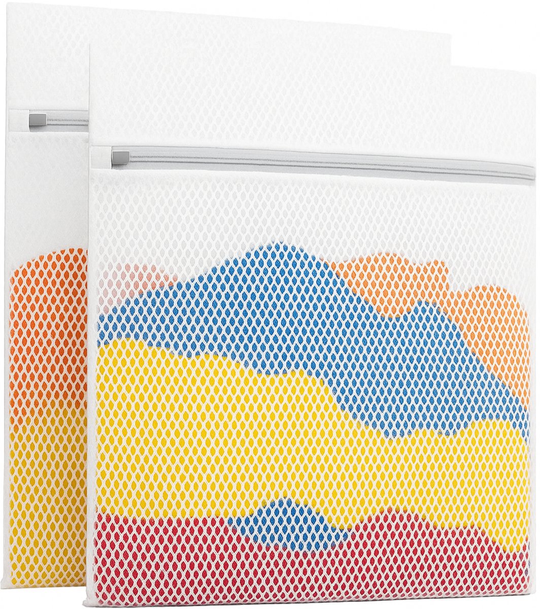 BOTC Waszakken - 60x90cm Waszak Groot - 1 Set van 2 - Bescherm je Wasgoed en Wasmachine - Wit — afbeelding 1