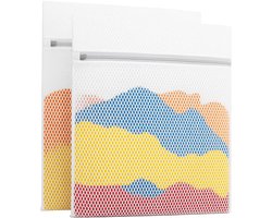 BOTC Waszakken - 60x90cm Waszak Groot - 1 Set van 2 - Bescherm je Wasgoed en Wasmachine - Wit