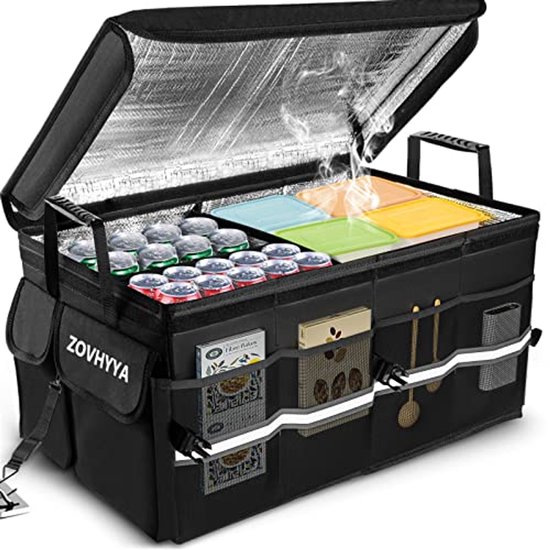 Auto Armsteun Opbergdoos 50L/60L/70L Voor Voertuig Sedan Suv Kofferbak Organizer Opbergdoos Oxford Doek Auto Organisatoren Tas Opvouwbare Kofferbak Opbergzakken (Maat : 70L Auto Armsteun Opbergdoos 50L/60L/70L Voor Voertuig Sedan Suv Kofferbak Organizer Opbergdoos Oxford Doek Auto Organisatoren Tas Opvouwbare Kofferbak Opbergzakken (Maat : 70L