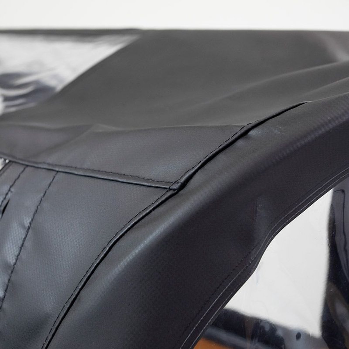 Babboe Regentent Curve - zwart PVC met tentstokken thumbnail 2