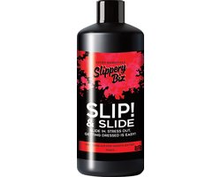 SlipperyBiz - Slip and Slide! DIKKE VARIANT - 500 ml - XXL - glashelder - transparant - geurloos - je glijdt snel en makkelijk latex en rubber kleding en handschoenen in en uit