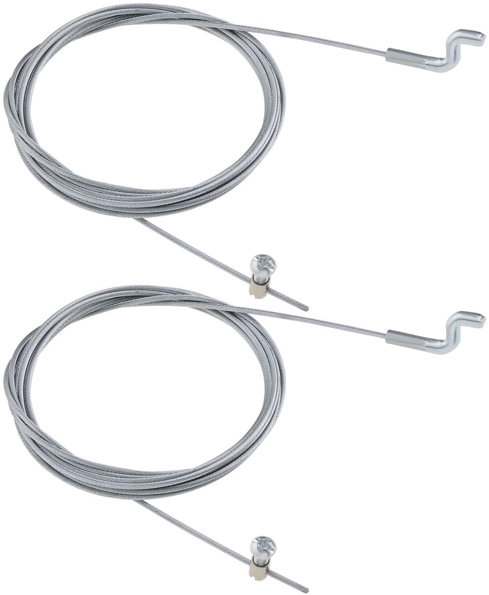 2 stuks grasmaaier Z-kop gaskabel 2000mm Z-haak motor motor remkabel grasmaaier Z-uiteinde flexibele gaskabel diameter 1,5 mm
