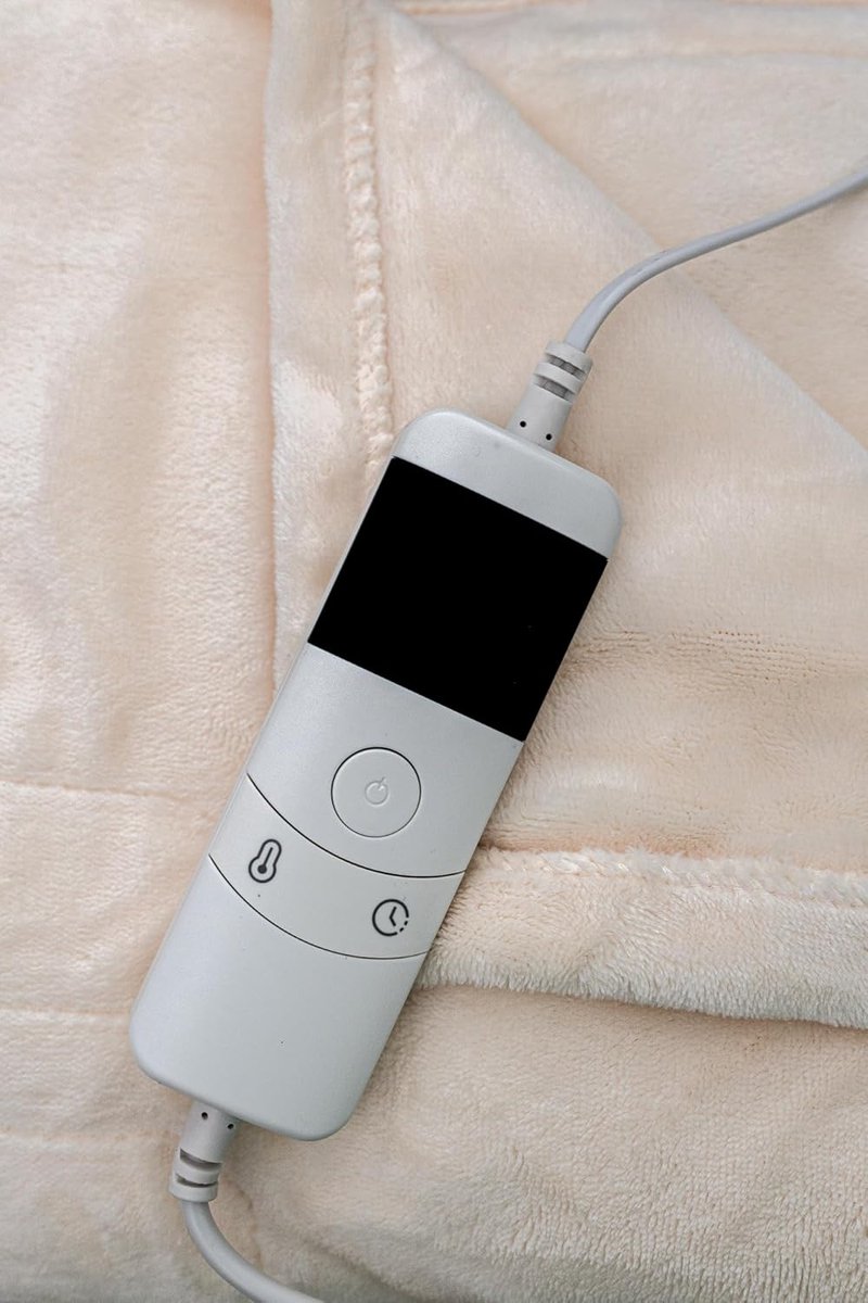 Grote Elektrische Verwarmde Fleece Deken voor Warmtetherapie en Pijnverlichting - Perfect voor op de Bank — cadeau in Wonen & Interieur - foto 4