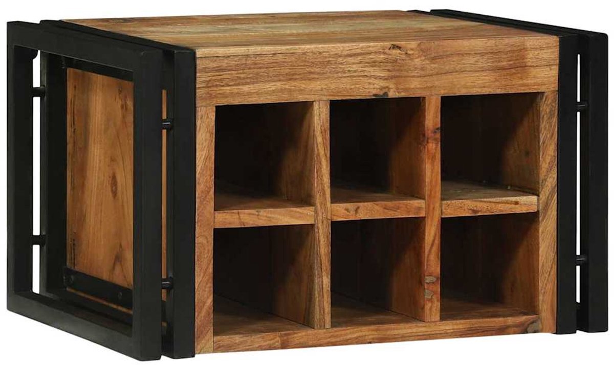 vidaXL - Wijnrek - 2 - pcs - 46 - x - 35 - x - 27,5 - cm - Massief - Acacia - Hout