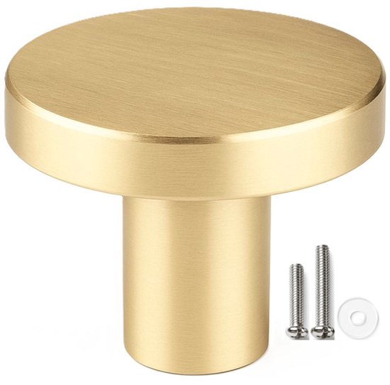 Bouton d'armoire doré - Boutons d'armoire de haute qualité dorés - Boutons de porte dorés pour placard - Bouton de porte doré - Poignée dorée - Boutons de meuble dorés - Boutons de porte dorés - Boutons de tiroir