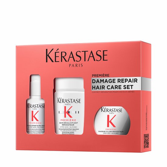 Kérastase Première Discovery Geschenkset – Pre-shampoo 45ml, Shampoo 80ml & Masker 75ml – Voor Beschadigd Haar