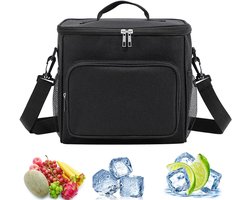 Koeltas, opvouwbaar, diepvriestas, geïsoleerde tas, koeltas, boodschappentas, geïsoleerde tas, picknicktas, koelbox, lunchtas voor picknicks, kamperen, barbecues, reizen, 10 liter, 26 x 17 x 24 cm