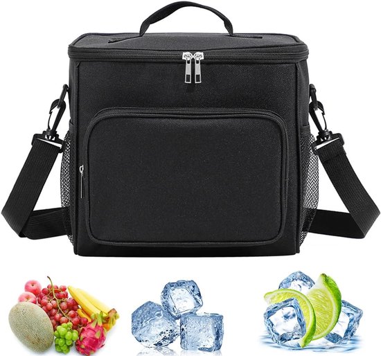 Sac isotherme, pliable, sac de congélation, sac isotherme, sac isotherme, sac de courses, sac isotherme, sac de pique-nique, glacière, sac à lunch pour pique-niques, camping, barbecues, voyage, 10 litres, 26 x 17 x 24 cm