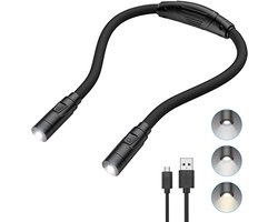 Led Nek Leeslamp met Dimbare Helderheid en Oplaadbare Accu - Ideaal voor Lezen in Bed