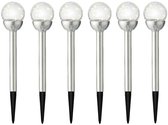16x Exterieur/jardin Led Ampoule Inox Plug Eclairage solaire Navi 30 cm - Eclairage jardin - Lampes de jardin - Lampes solaires à énergie solaire