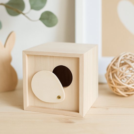 Houten spaarpot - Mini Vader - Jongen - Meisje - Zwart - Wit - Kraamcadeau - Ballon - Hout - SVP NAAM EN GEBOORTEDATUM DOORGEVEN PER E-MAIL van PletterWoodWorks — afbeelding 4