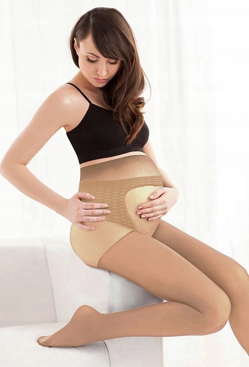 Gatta Zwangerschapspanty - 20 DEN - Golden / Gouden - Dames Panty - Zwanger - Ondersteunende Panty - (1 Stuks)