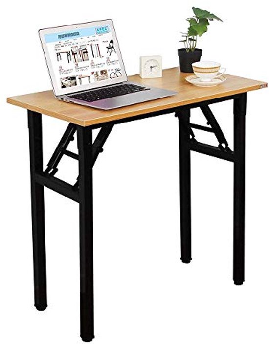Ginhow Inklapbaar bureau, 80 x 40 x 74 cm, computertafel