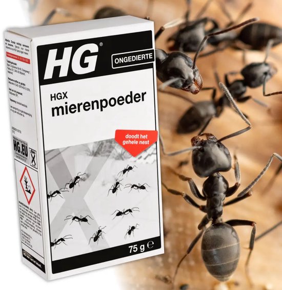 HG X - Ongedierte - Mierenpoeder - Doodt Het Gehele Nest - 75 g - 1 stuk