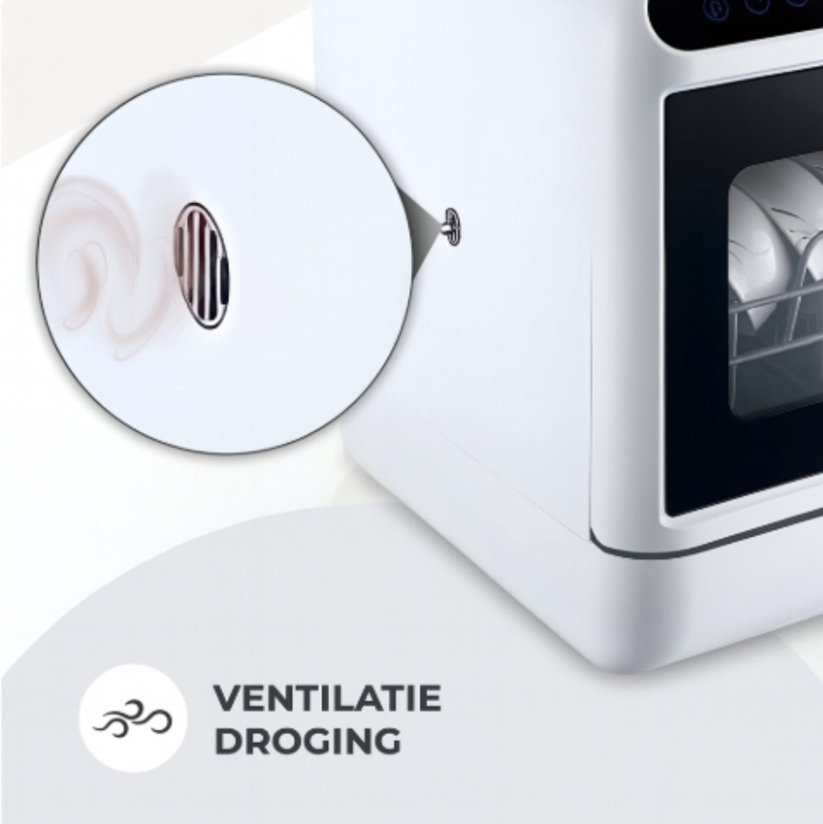 Livista Mini Vaatwasser incl. APP - Vaatwasser - Vaatwasser Vrijstaand - Afwasmachine - Camping Vaatwasser - Wit — afbeelding 6