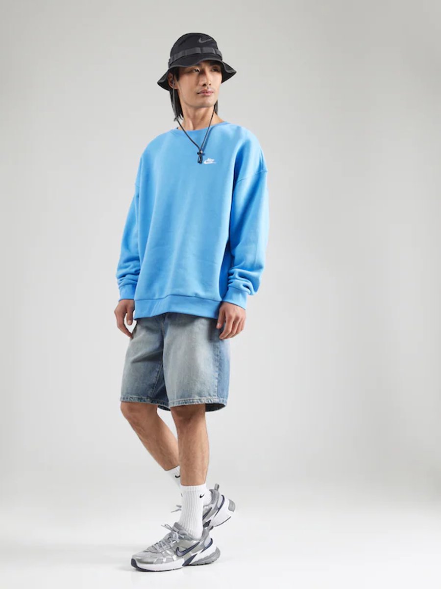Nike Crew Trui Herenmode Retro – Crewneck XXL Blauw