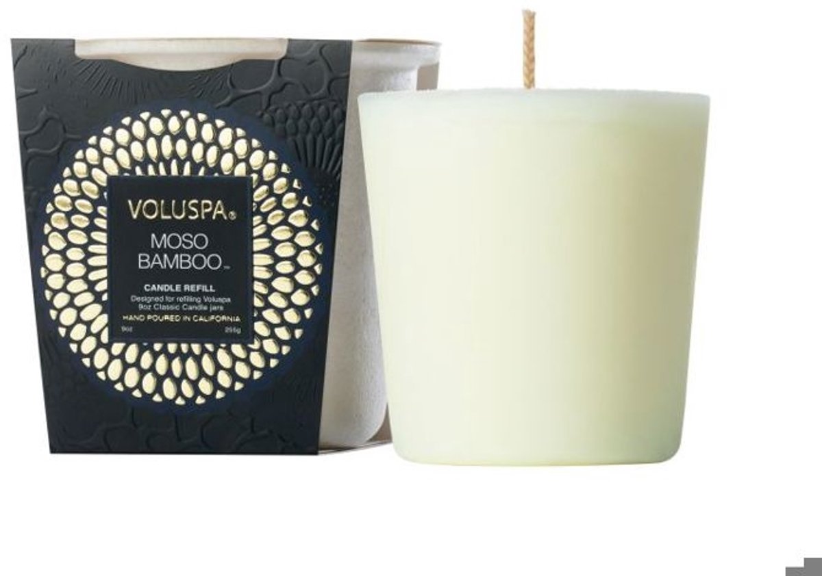 Voluspa Geurkaars Japonica Collection Moso Bamboo Candle Refill 255gr