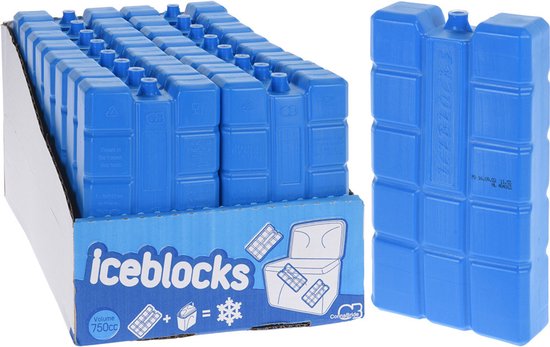 12x Blauwe koelelementen 750 gram - Koelelementen - Koelblokken van Bo-Camp — afbeelding 2