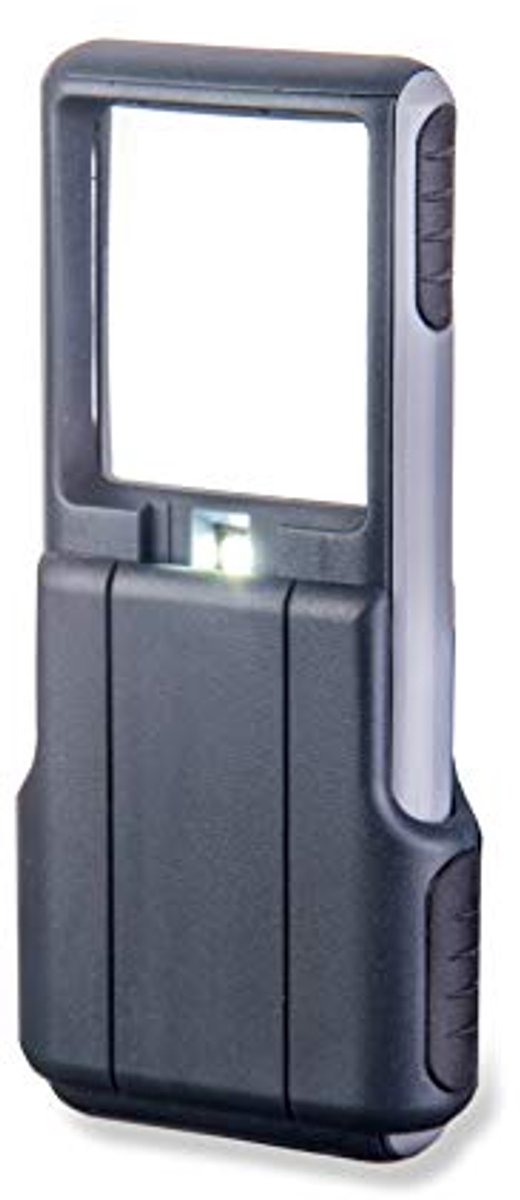 Compacte 3x Pocket Vergrootglas met LED Verlichting en Beschermhoes