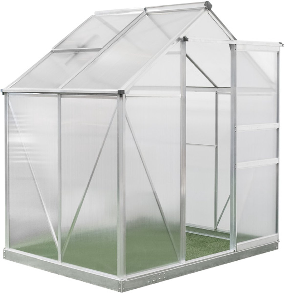 Westmann Tuinkas Flora 64 - 132 x 190 x 201 cm - Zilver