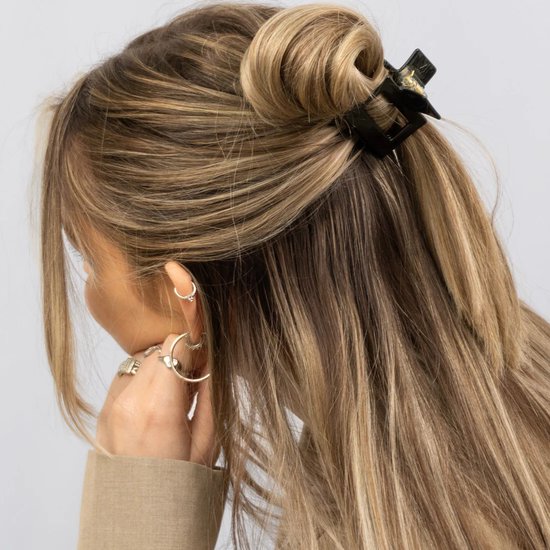 MOONIE'S® Barrette à cheveux Lilly ever black - Zwart - 5,5 cm - Acétate