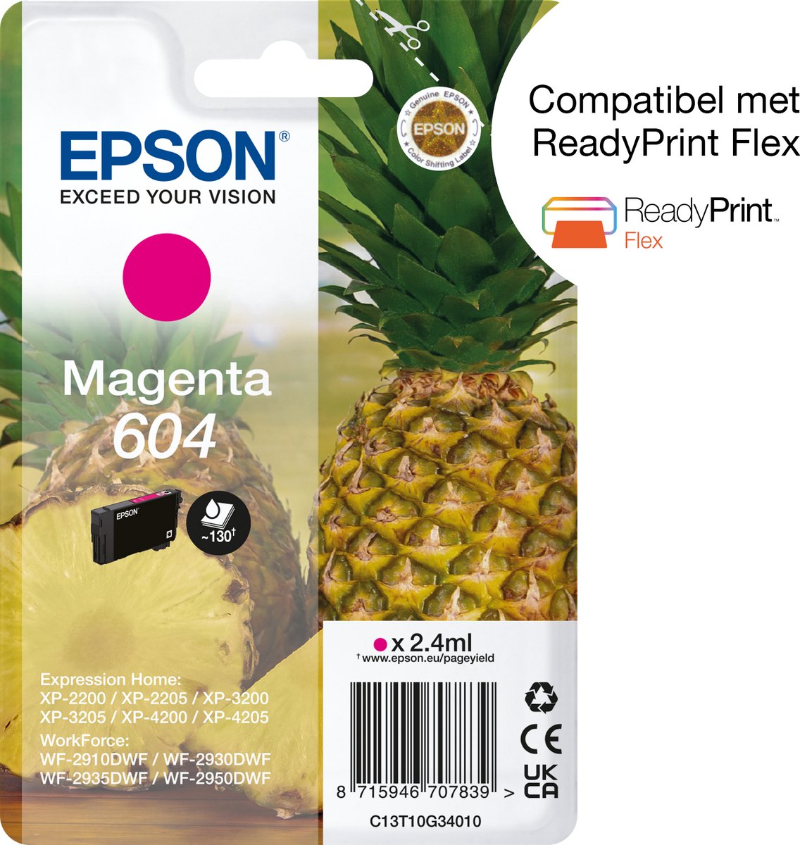 Original Ink Cartridge Epson 604 Magenta