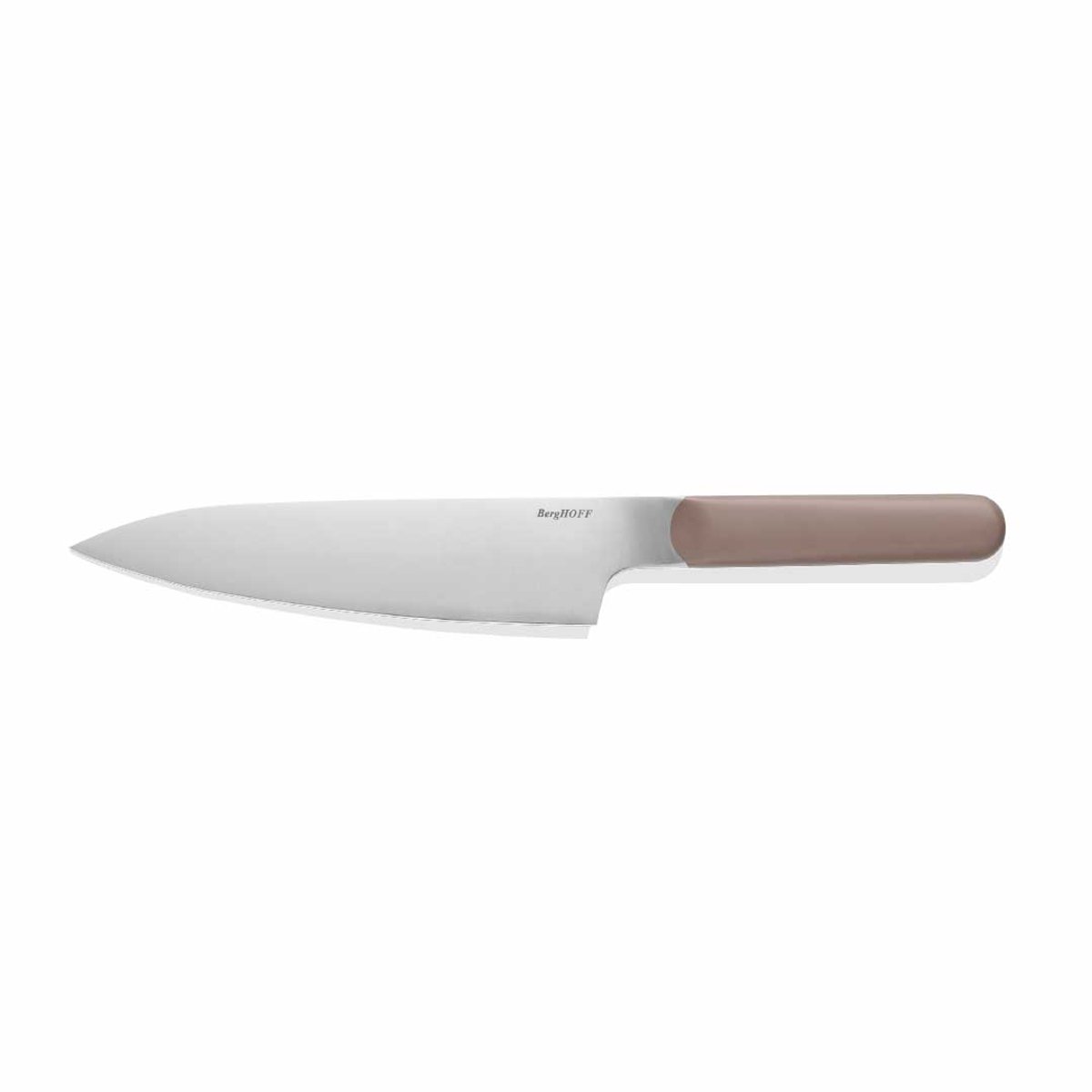 BergHOFF Home Elements Koksmes 19,6 cm – Chefmes & Wiegemes voor Groenten, Vlees & Kruiden – Vlijmscherp RVS, Ergonomisch Handvat & Vaatwasbestendig Mes – Aubergine