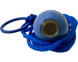Boulemaus – Jeu de Boules - Magneet - Krachtige Magnetische bouleopraper pastelblauw in de vorm van but met koord – 4 kg