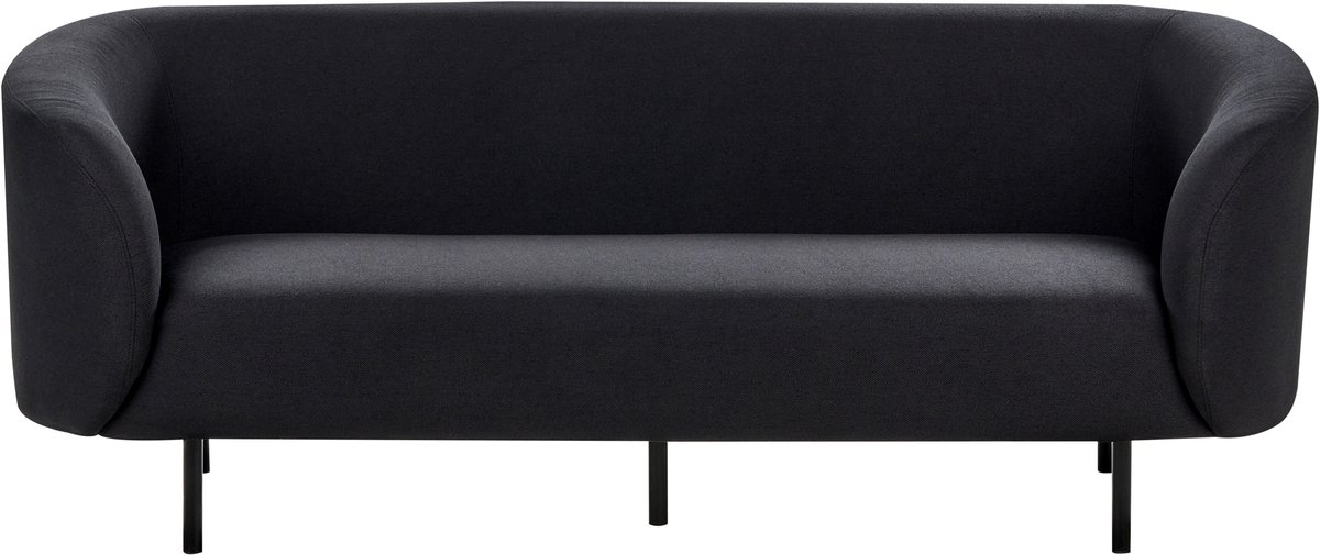 LOEN - Driezitsbank - Zwart - Polyester