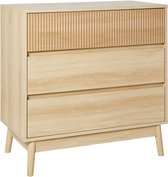 WALES - Ladekast 3 lades - Lichte houtkleur - MDF