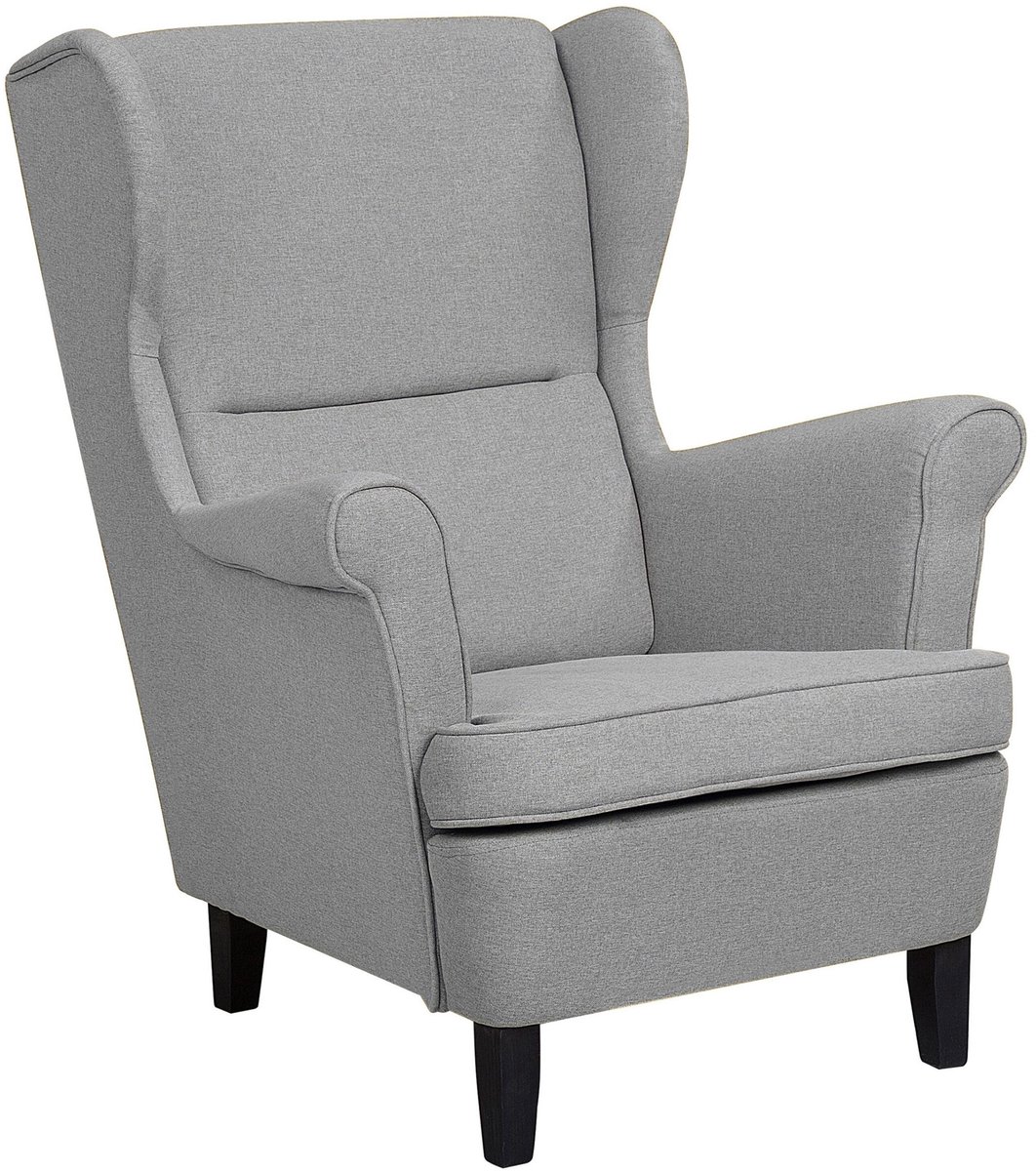 ABSON - Fauteuil - Grijs - Polyester