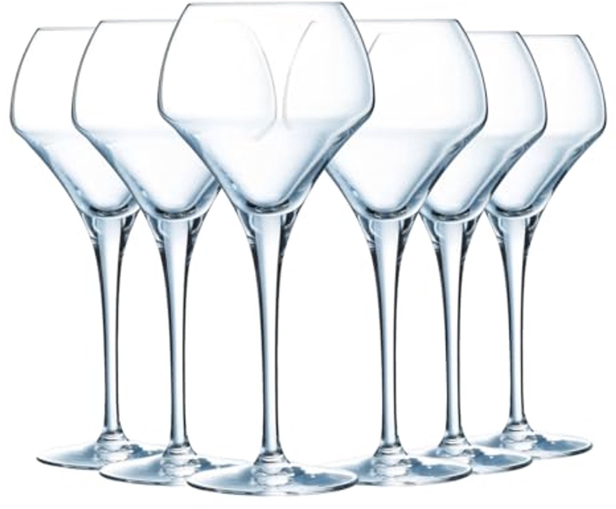 Stijlvol Steelglas voor Jonge Wijnen en Champagne - 37 cl