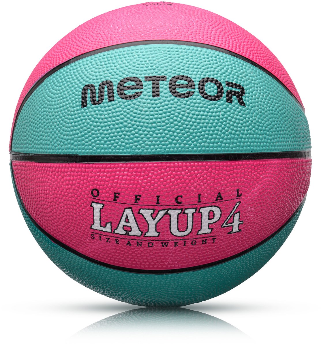 Meteor Layup 4 - Basketbal - voor recreatief gebruik - Sportuitrusting - Roze / Blauw