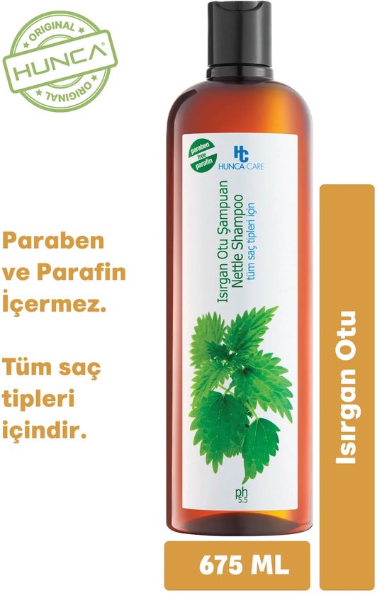 Hunca Shampoo – Brandnetel (Isırgan) – 675 ml – Natuurlijk ...