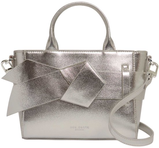 Ted Baker sac à main sac à épaule bandoulière Jimisie Mini Knot Bow Bag Silver - Col argenté