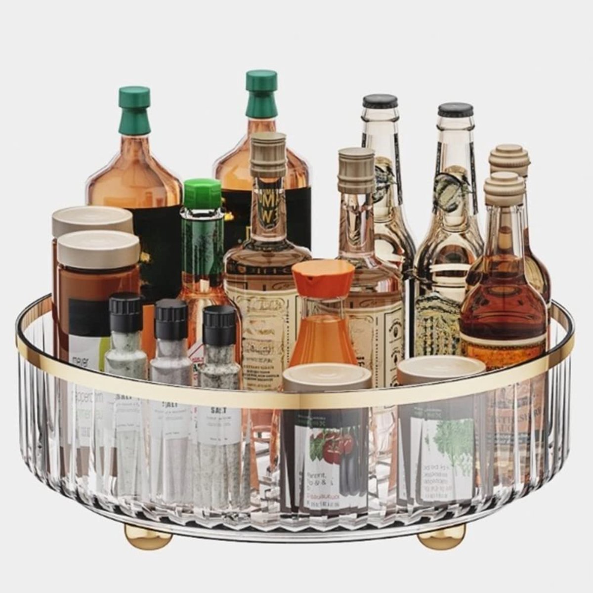 Ibenzoa® Roterende Organizer met Groot Oppervlak voor Keuken en Badkamer