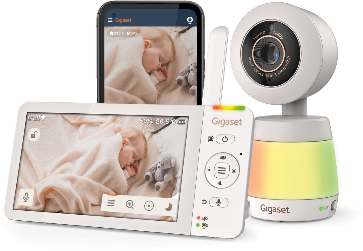 Gigaset Baby 700 - Babyfoon met camera - APP bediening -