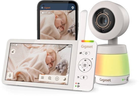 Gigaset Baby 700 - Babyfoon met camera - APP bediening - - Gigaset - €199,00