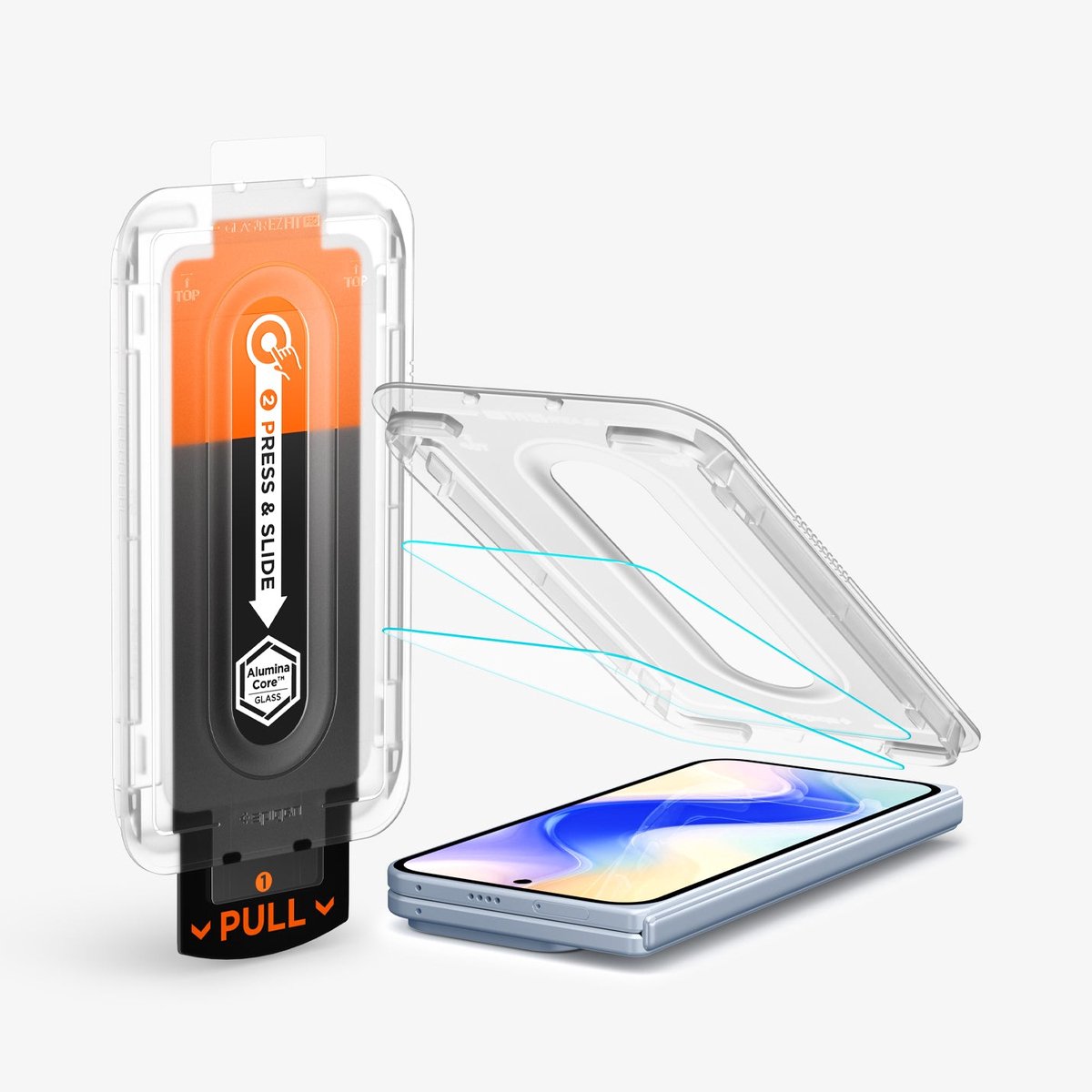 Spigen Glass Tr Ez Fit Pro 2-Pack, Transparant - Google Pixel 10 Pro Fold