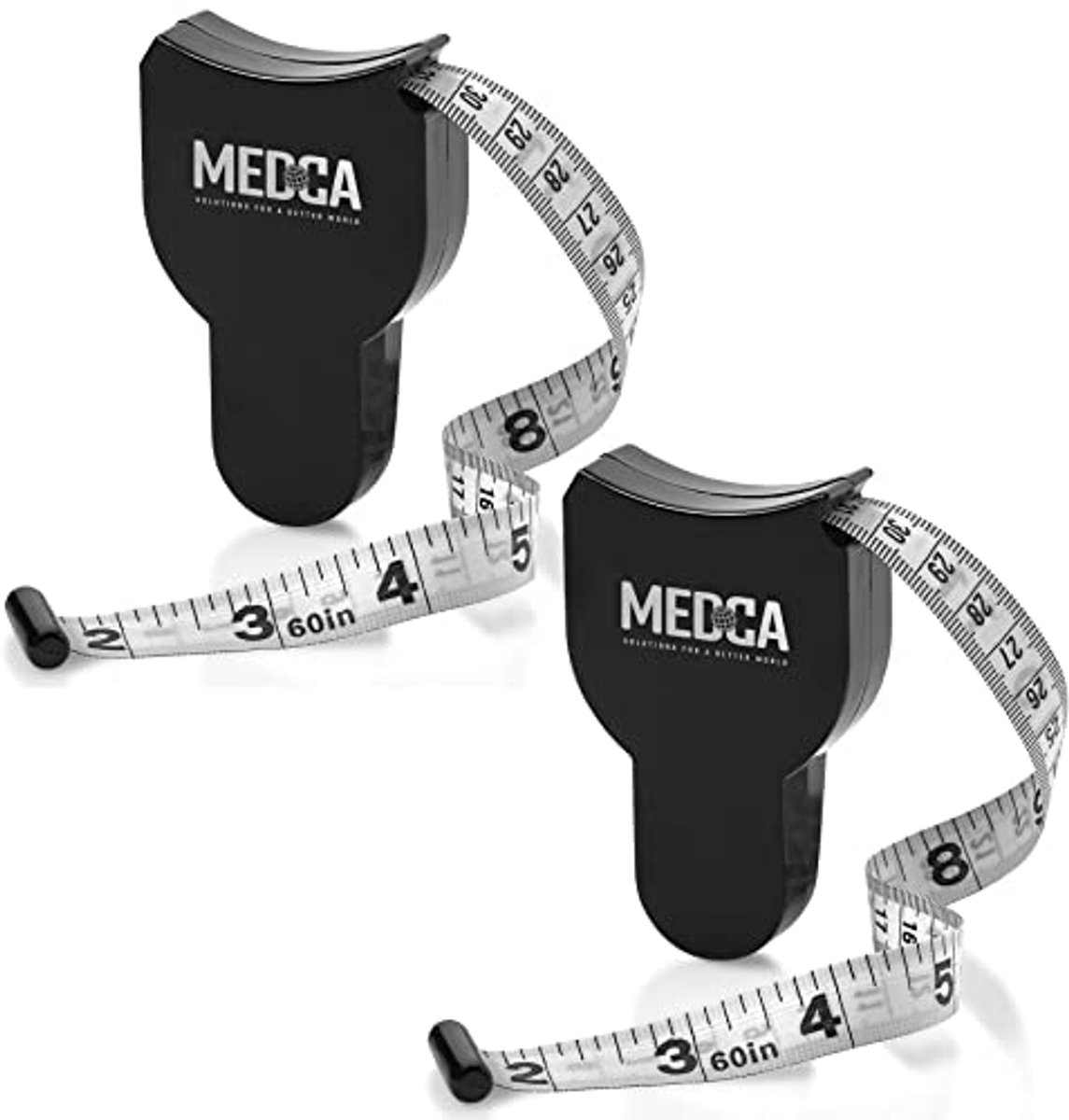 Lichaams meetlint - 2 Pack Nauwkeurige Lichaamsvet en Gewicht Monitor met Inches & Cm