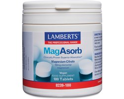 Lamberts MagAsorb (magnesium citraat) 150mg 180 Tabletten