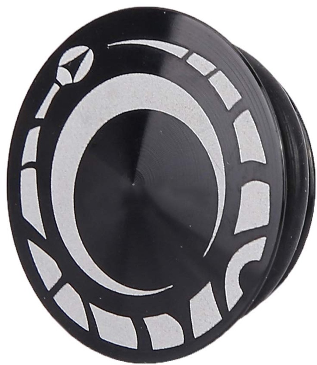 Bicycle Crank Cover, Aluminum Crank Anti Dust Cover with Spare Waterproof Ring for Mountain Bikes, Road Bikes, etc. Black