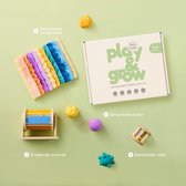 Petite Amélie Montessori Speelgoed Box - 4-6 maanden – Fijne & grove motoriek – Voelen en kijken – Speeltjes met geluid – Voor in bad & met water