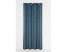Edera voorhang gordijn petrol 8 Rings 135 x 260 cm