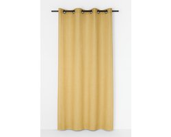 Edera voorhang gordijn oker geel 8 Rings 135 x 260 cm