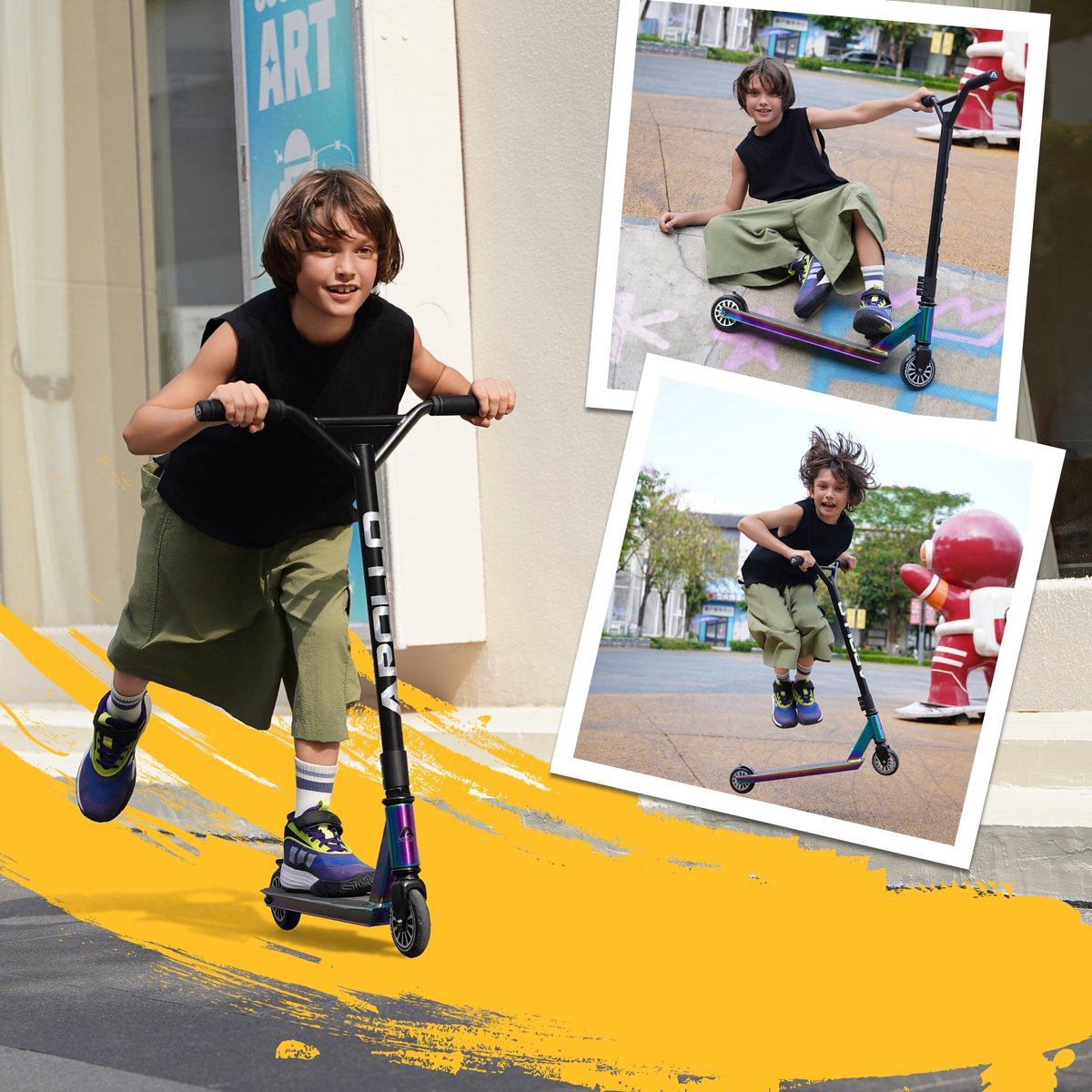 Apollo Gravity Stuntstep - stevige freestyle step voor kinderen vanaf 6