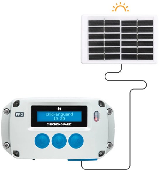 Foto: Chickenguard pro solar automatische hokopener met zonnepaneel small