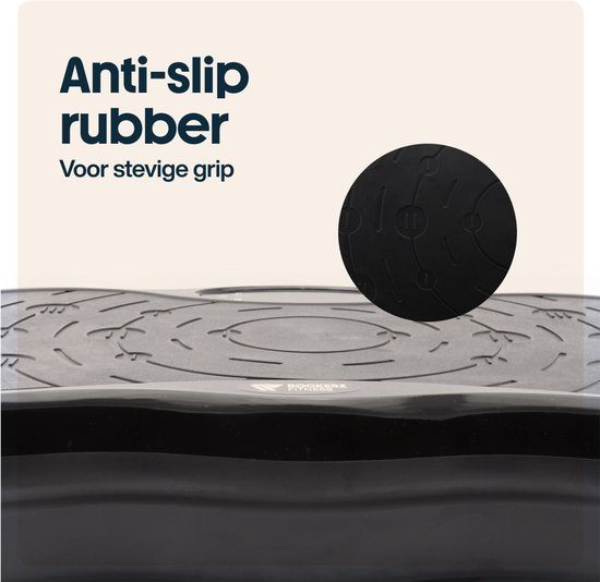 Rockerz Fitness® - Plaque vibrante - Plaque vibrante fitness - Powerplate - Bandes élastiques incluses - Avec musique Bluetooth